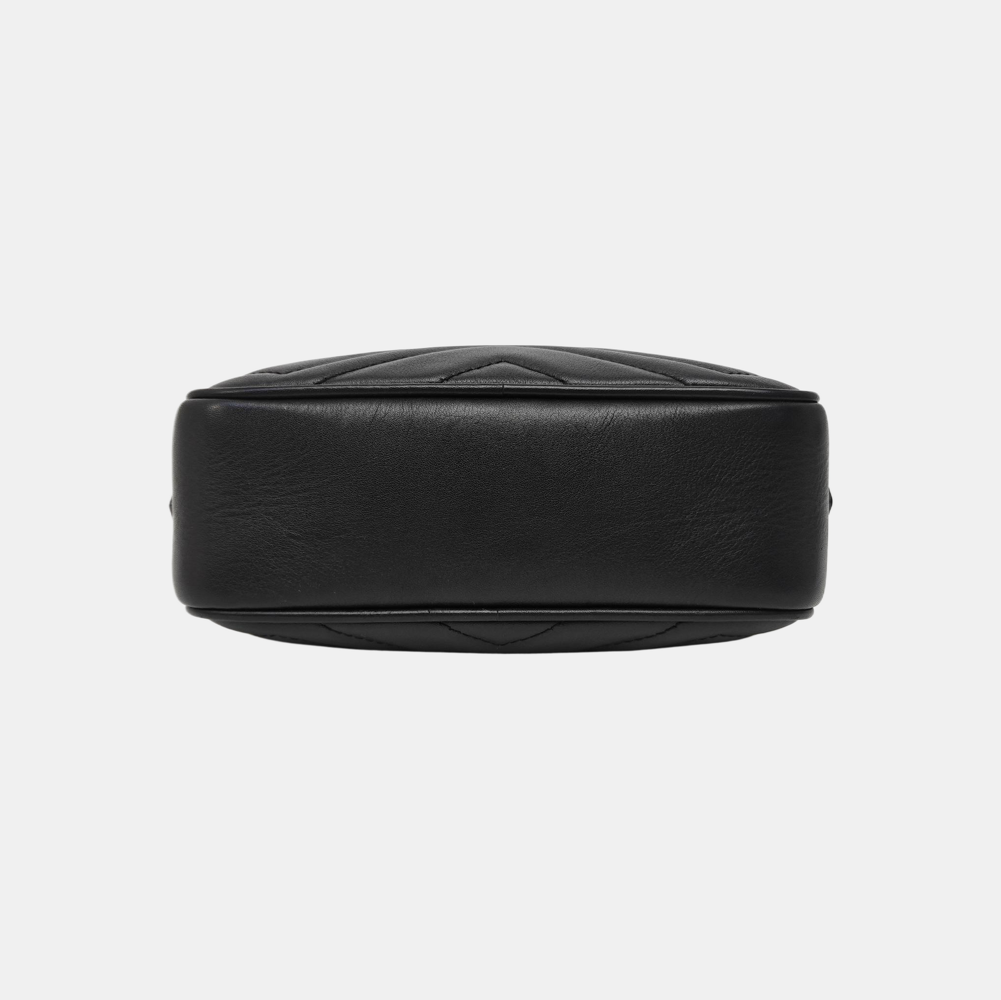 GG Marmont Mini Quilted Calfskin Black