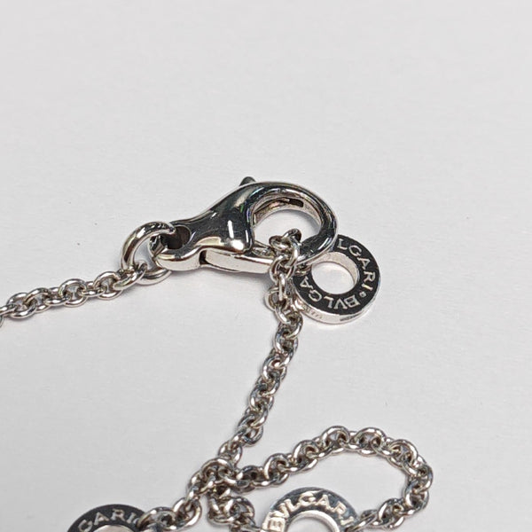 B.ZERO1 18k White Gold Silver Necklace