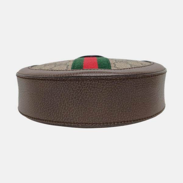 Ophidia Mini Monogram Coated Canvas Beige