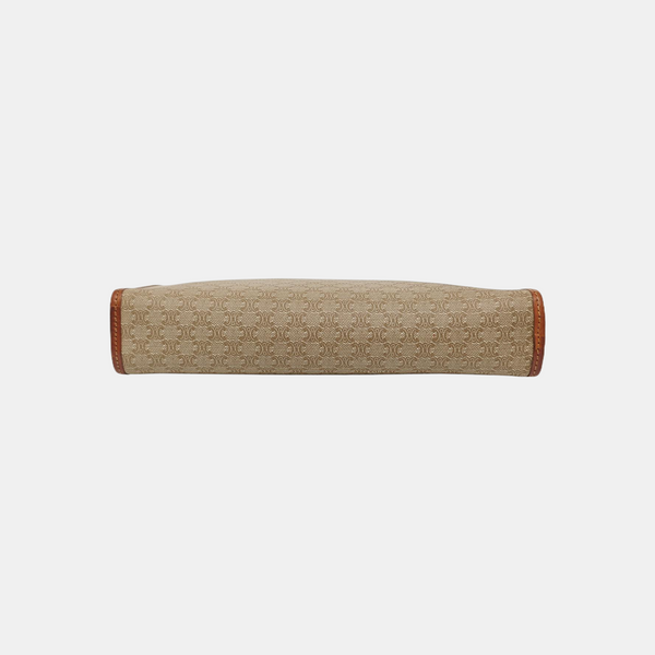 MACADAM CLUTCHES Coated Canvas Beige