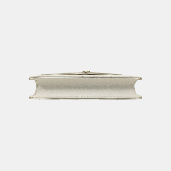 MONOGRAM WOC Chevron Calfskin White