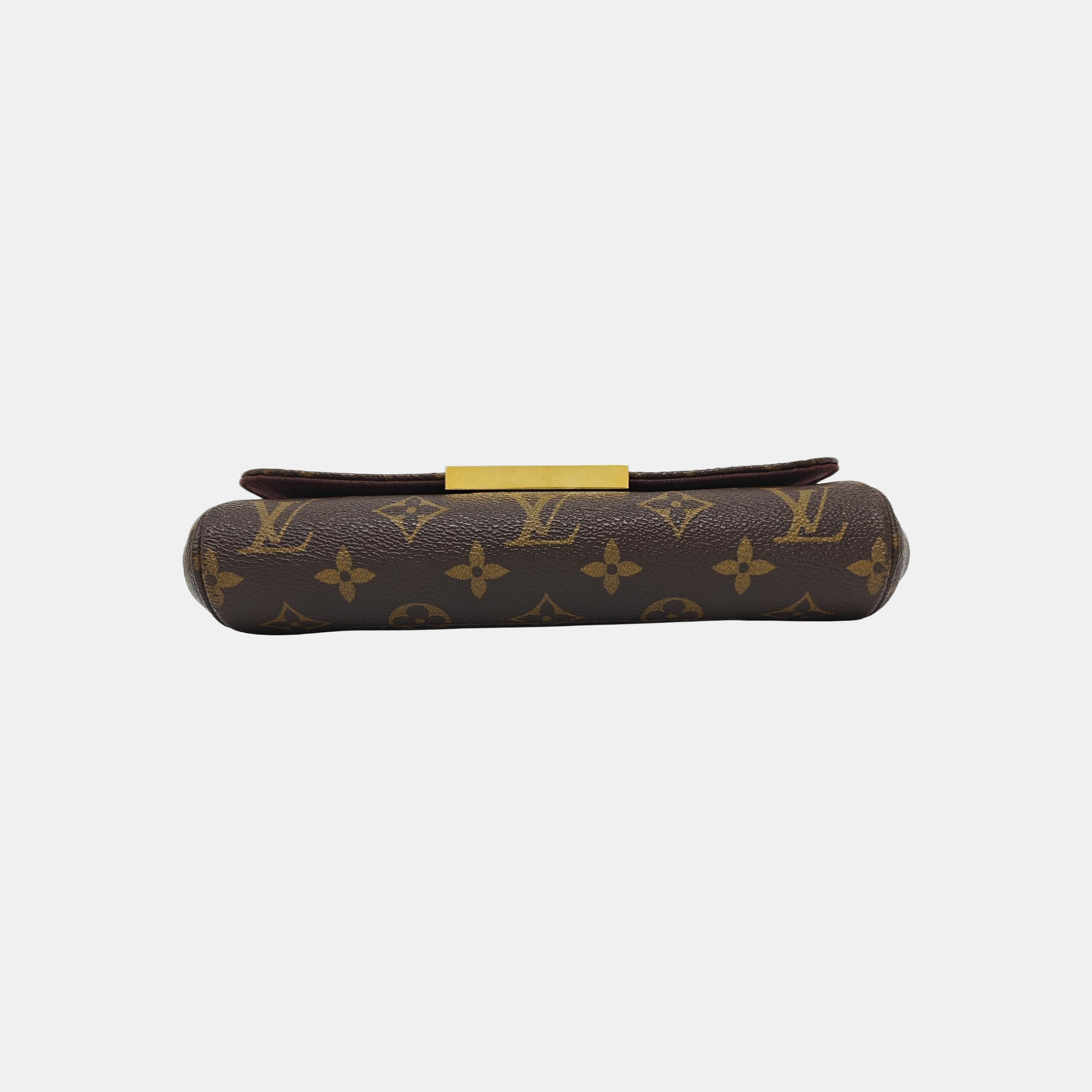 FAVORITE PM Monogram Coated Canvas Brown