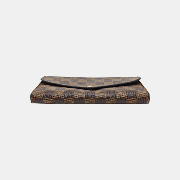 JOSÉPHINE Damier Ebene Coated Canvas Brown Wallet