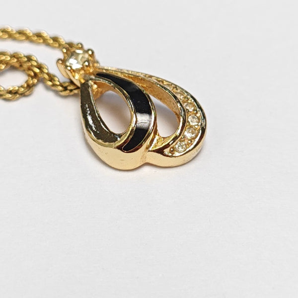 Twist Round Metal Gold Necklace