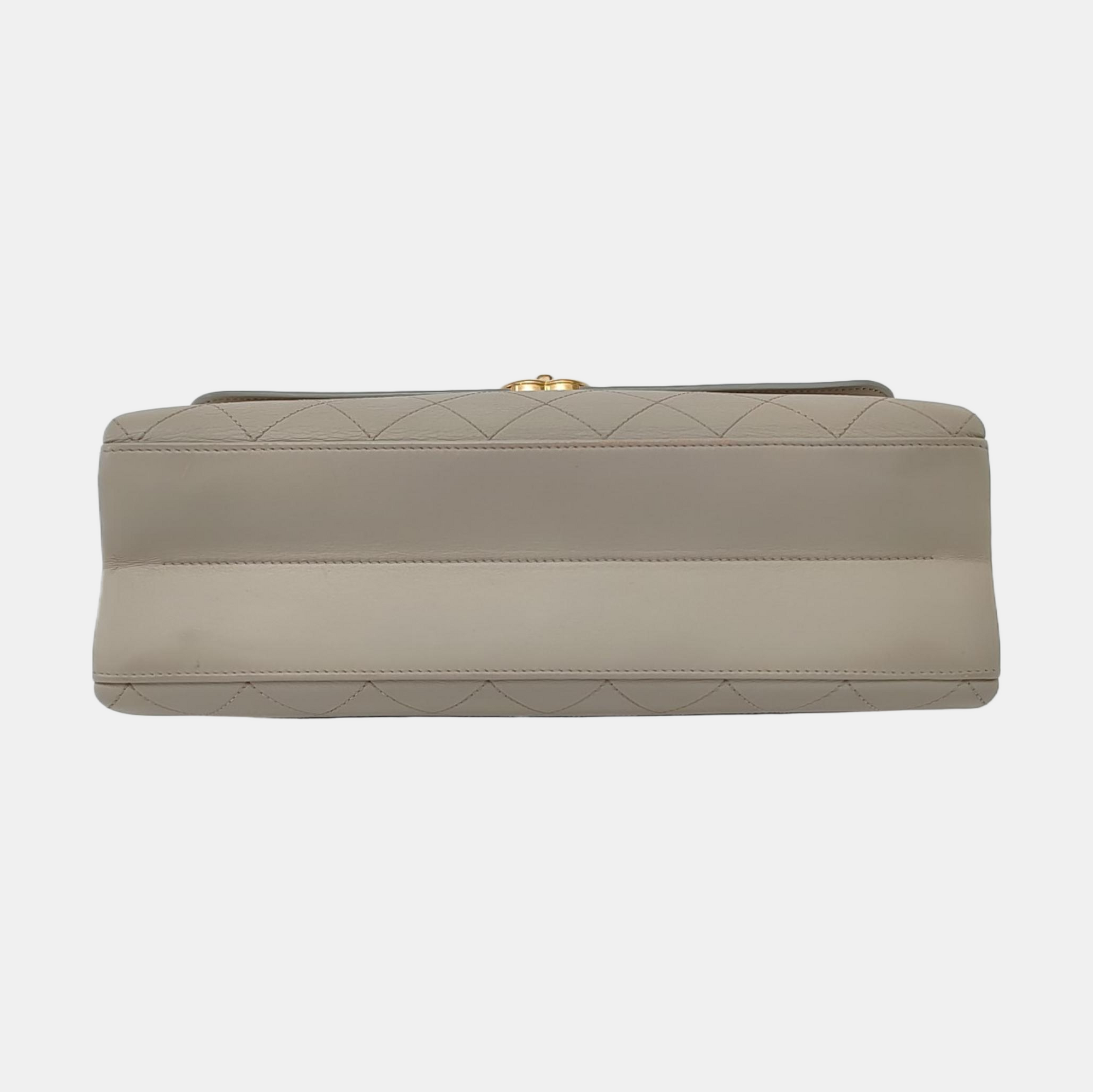 Quilted Lambskin White