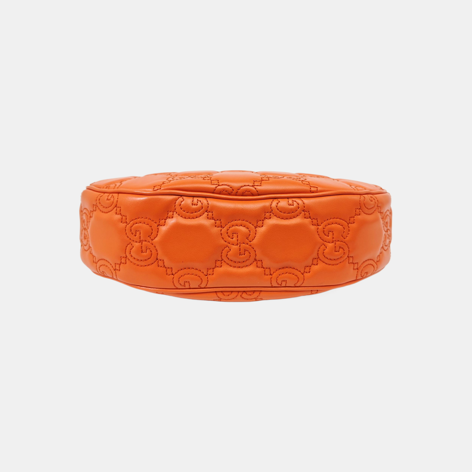 Calfskin Top Handle Bag Orange