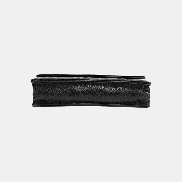 WOC Quilted Grained Calfskin Black