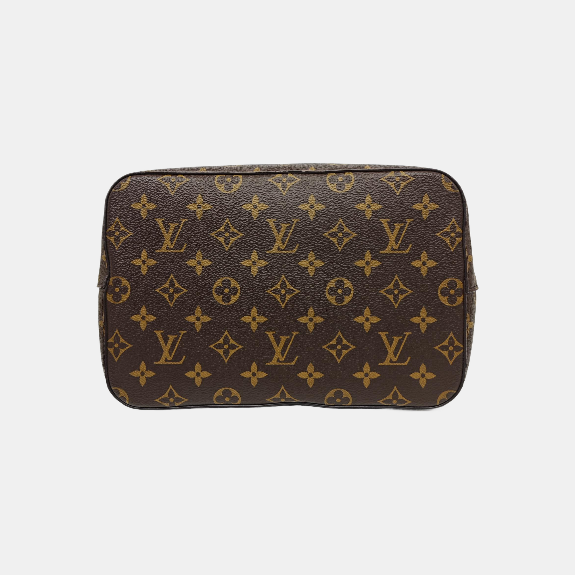 NÉONOÉ MM Monogram Coated Canvas Brown