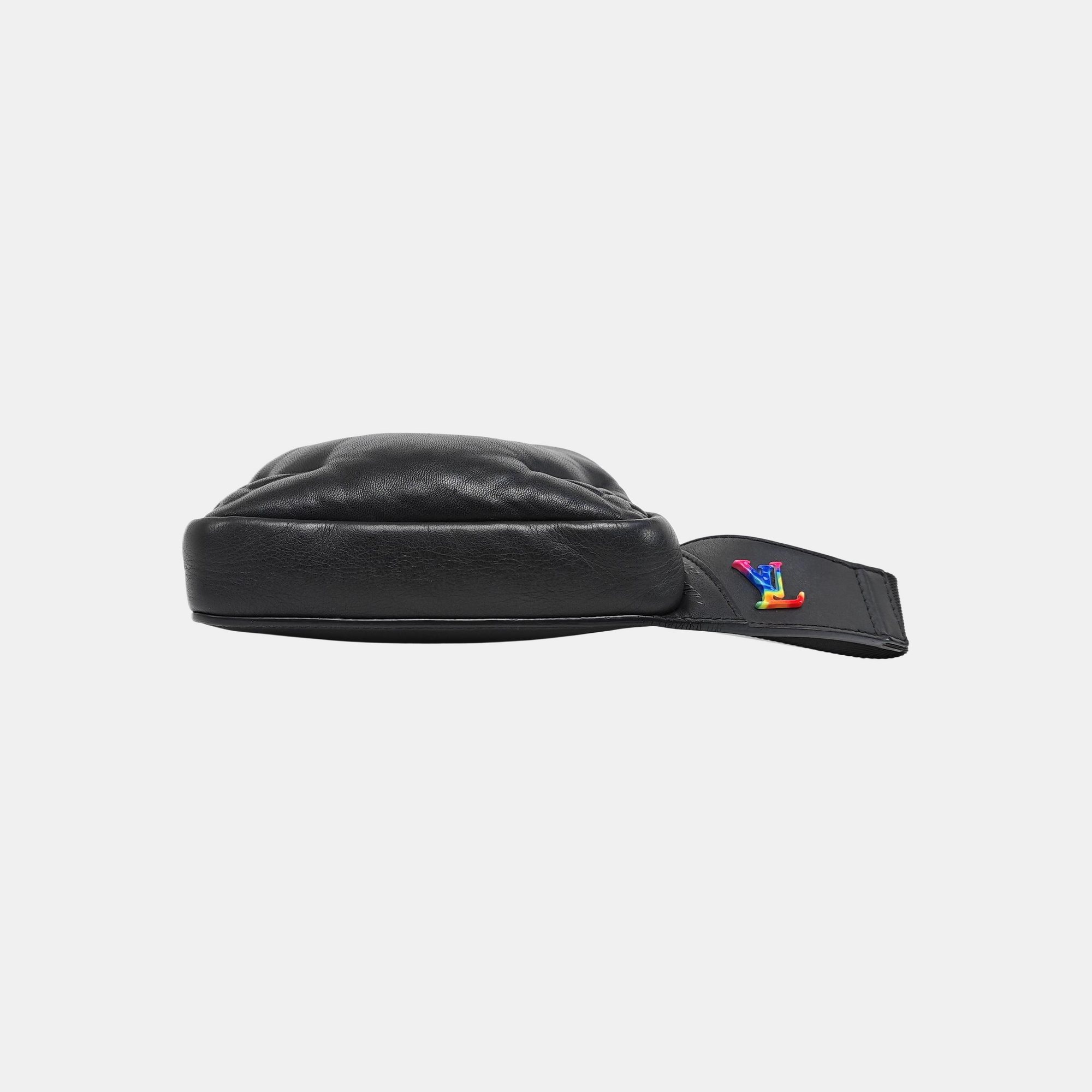 Monogram Lambskin Belt Bag Black