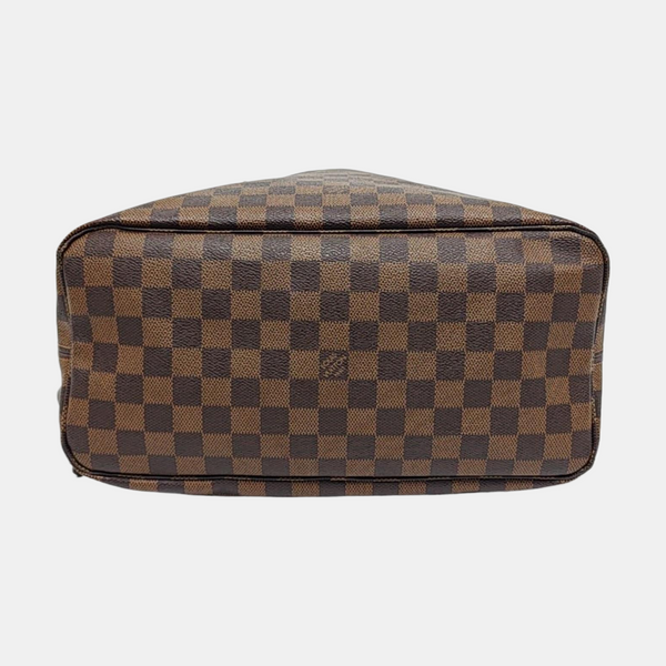 Authenticated pre-owned  NEVERFULL MM Damier Ebene Coated Canvas Brown - Tote Bag at Looply