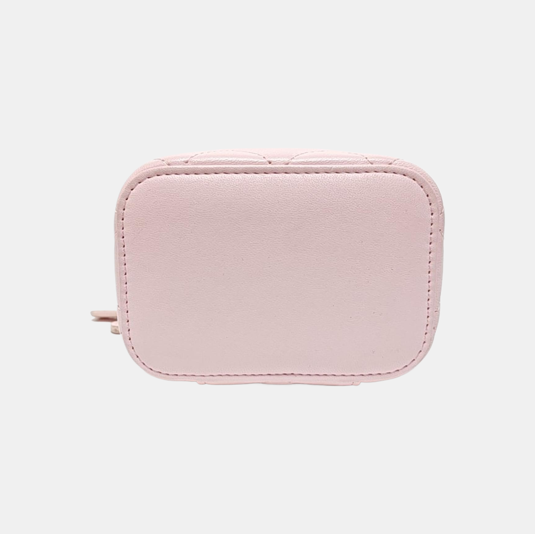 VANITY CASE Mini Quilted Lambskin Pink