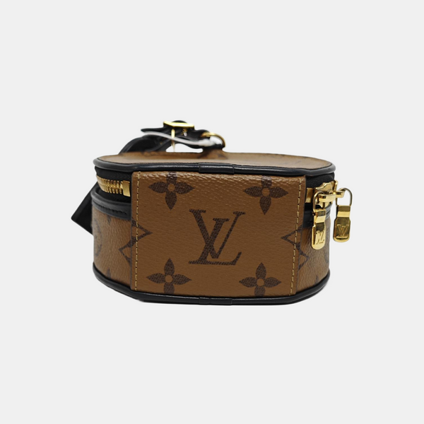 BOITE CHAPEAU Mini Monogram Coated Canvas Brown