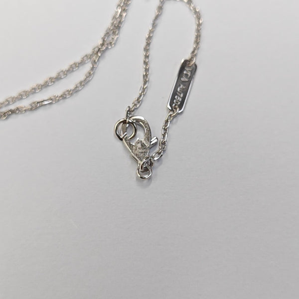Vintage Alhambra 18k White Gold Silver Necklace