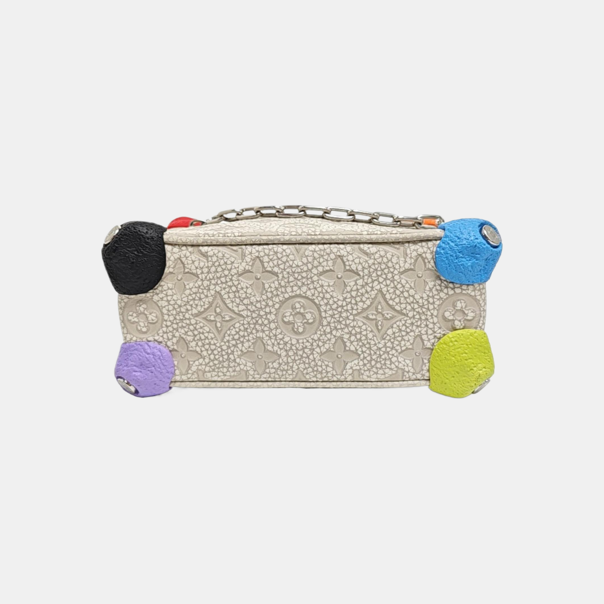 SOFT TRUNK Mini Monogram Calfskin Silver