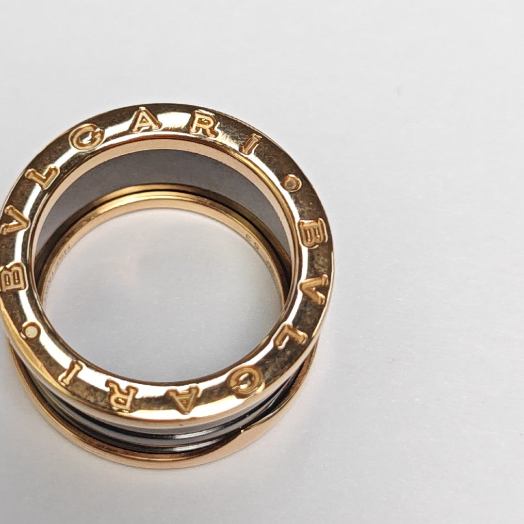 B.ZERO1 18k Rose Gold Ring EU 53