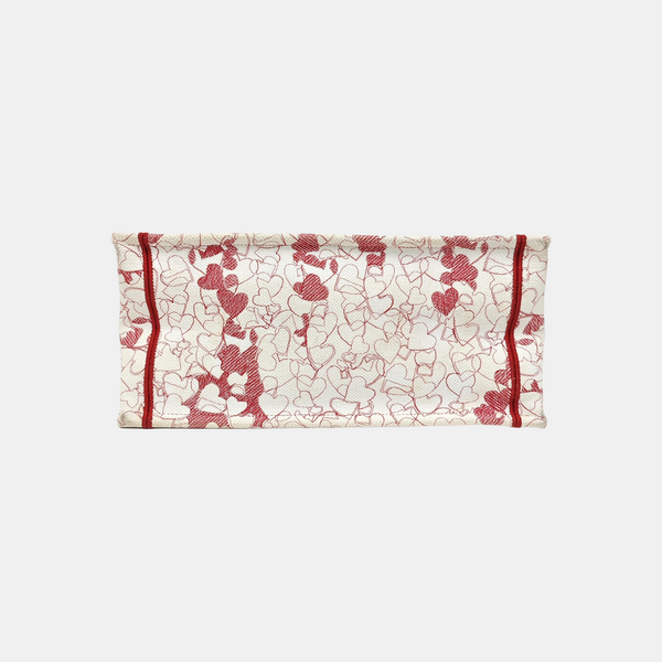 Book Tote Medium Fabric Red
