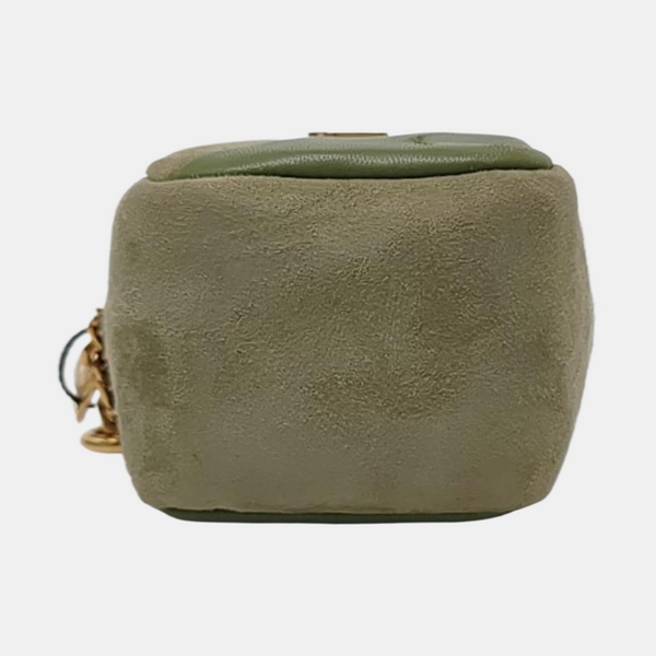 MONOGRAM BLOGGER Suede Green Coin Purse