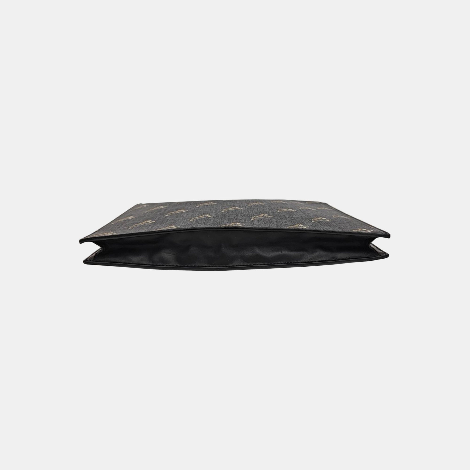 GG Supreme Monogram Coated Canvas Black