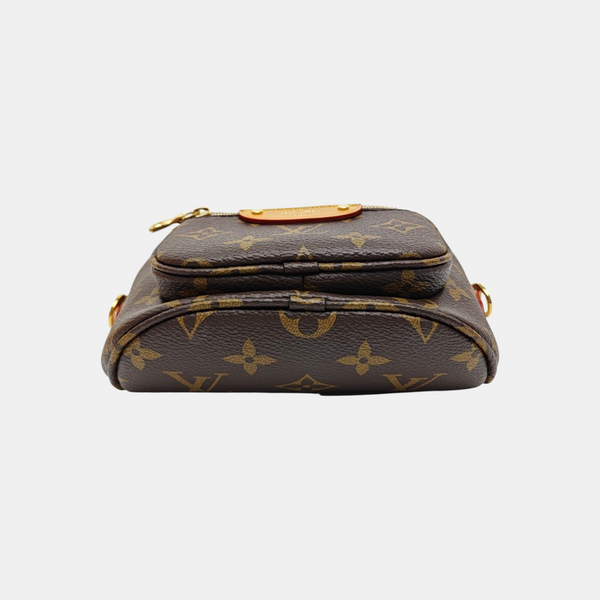 BUMBAG Mini Monogram Coated Canvas Brown