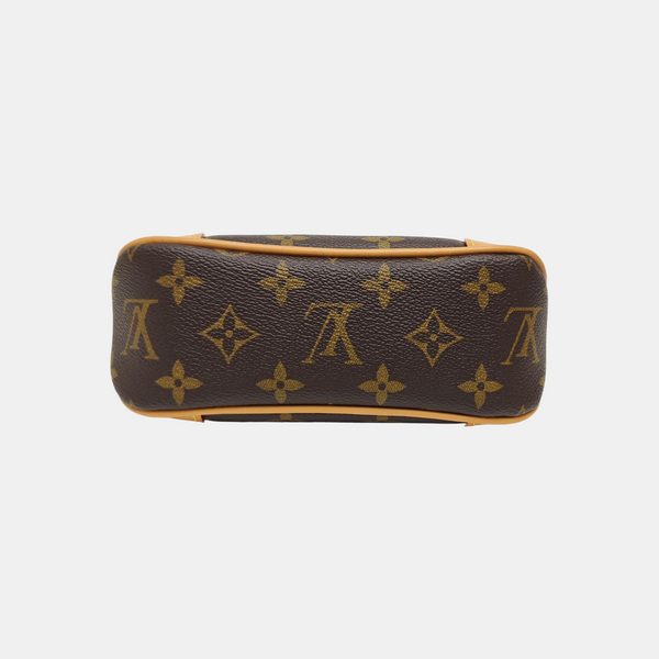 BOULOGNE Nano Monogram Coated Canvas Brown