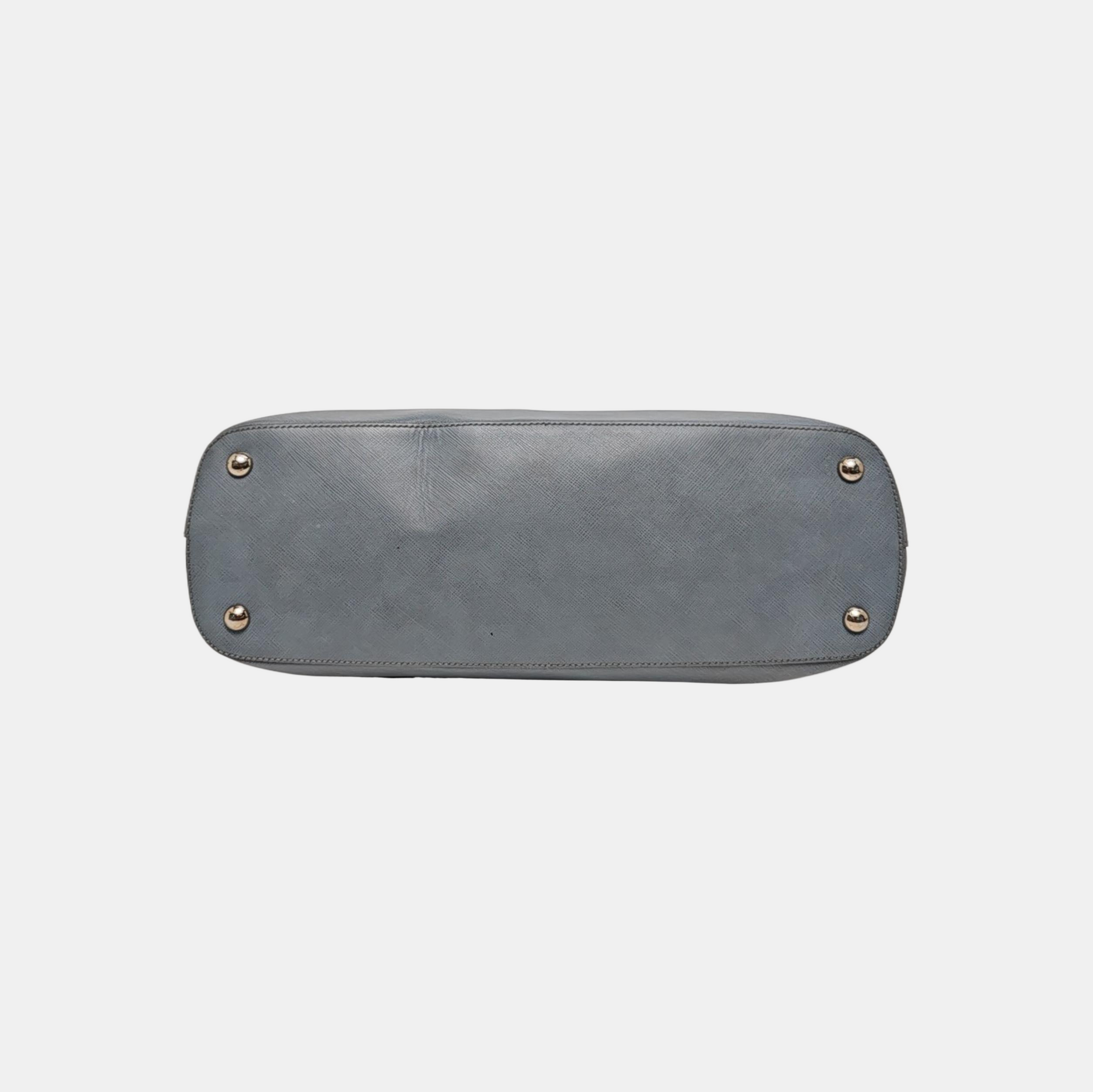 Calfskin Top Handle Bag Blue
