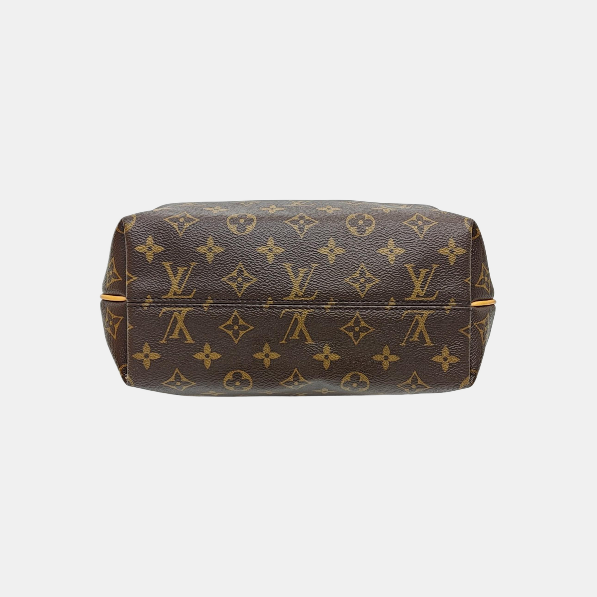 TURENNE Monogram Coated Canvas Brown