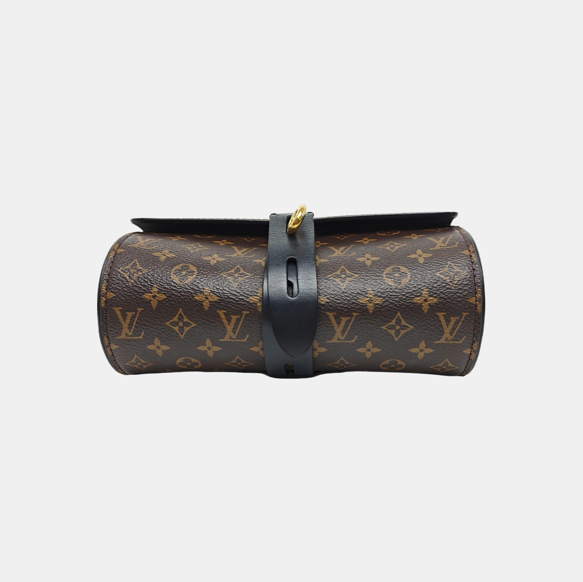 GLASSES CASE Monogram Coated Canvas Brown