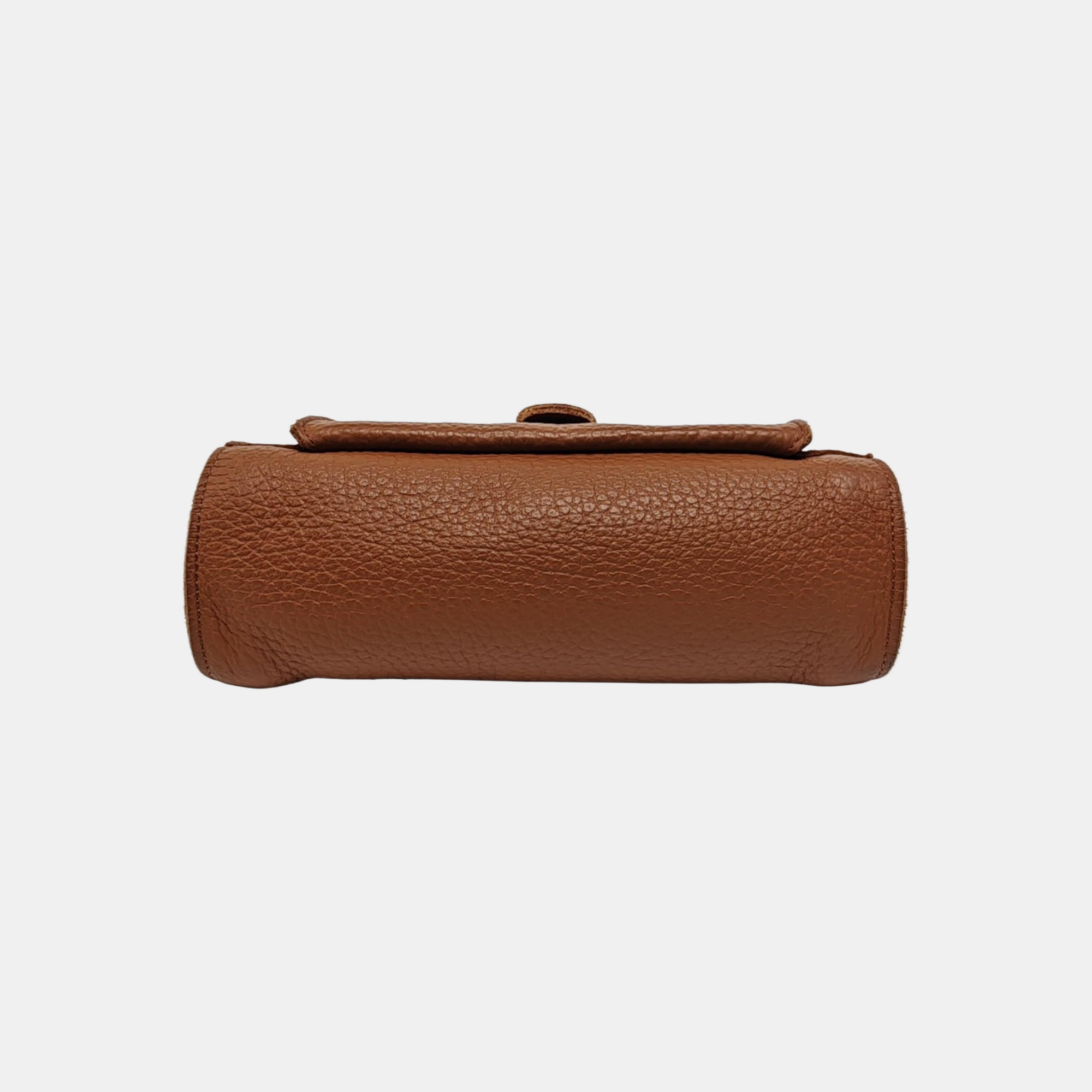 Calfskin Shoulder Bag Brown