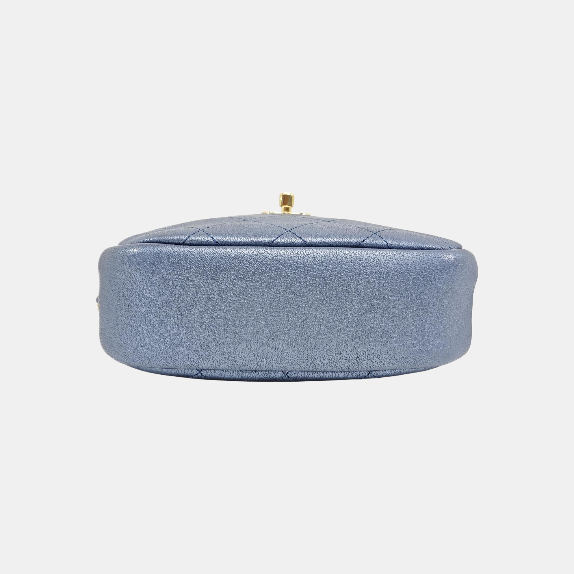 Quilted Lambskin Shoulder Bag Blue