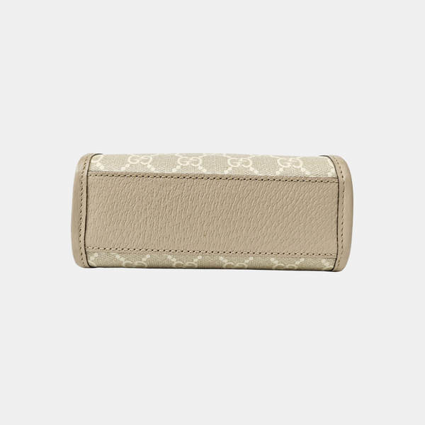 Retro Mini Monogram Coated Canvas Beige