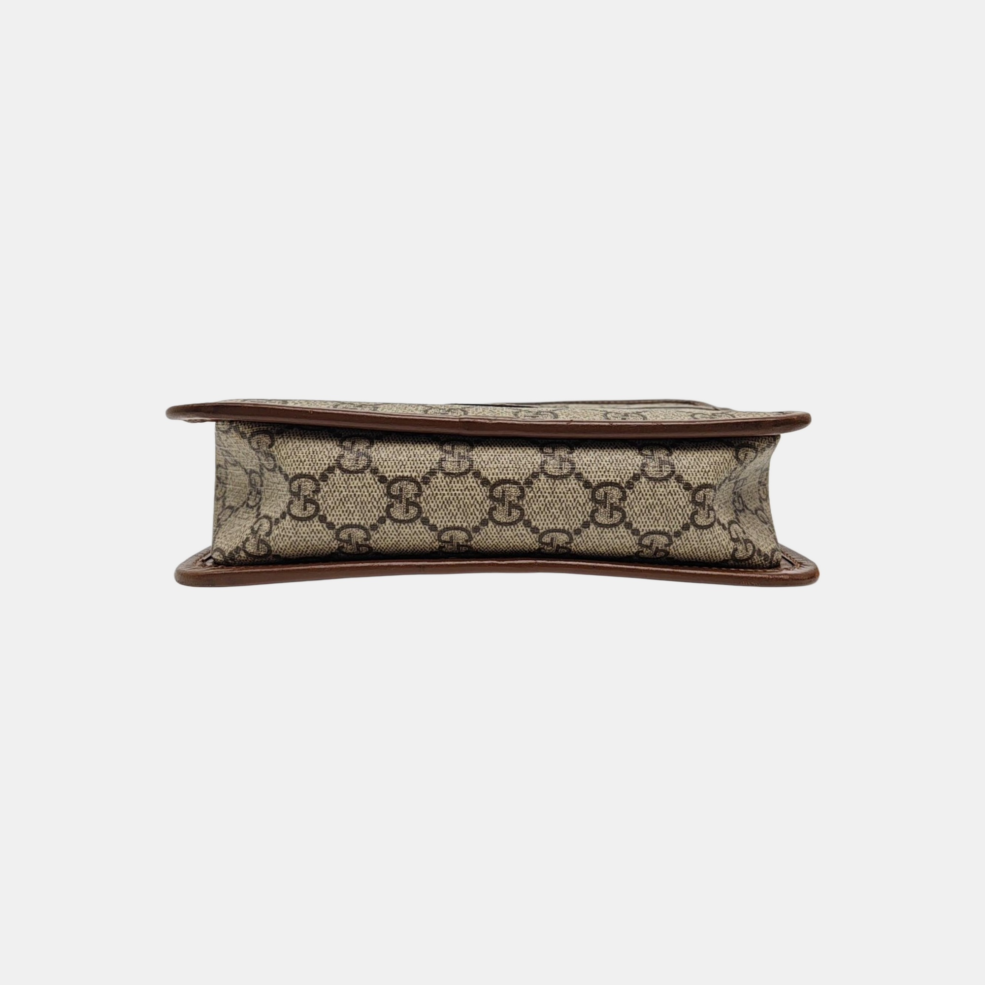 GG Supreme Mini Monogram Coated Canvas Beige