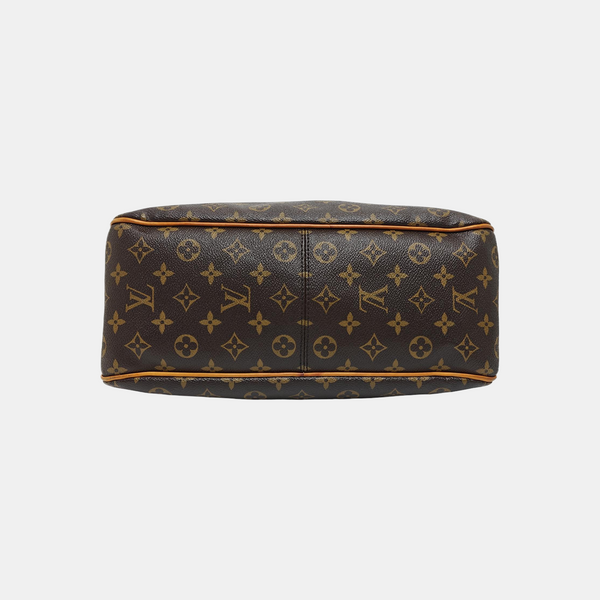 Monogram Coated Canvas Shoulder Bag Brown