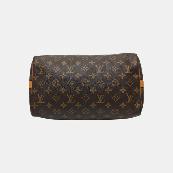SPEEDY 30 Monogram Coated Canvas Brown