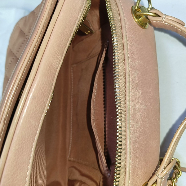Small Quilted Calfskin Pink