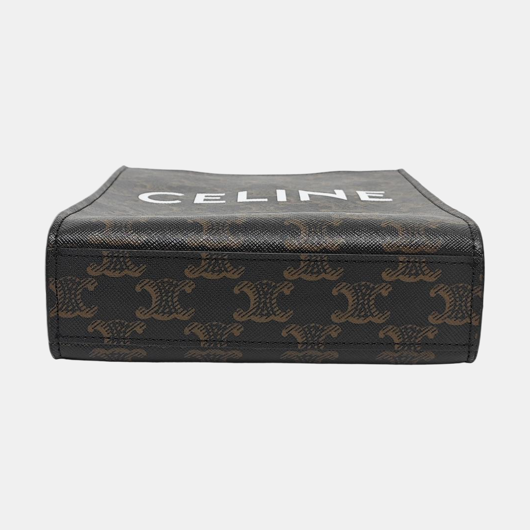 CABAS CELINE Mini Coated Canvas Brown