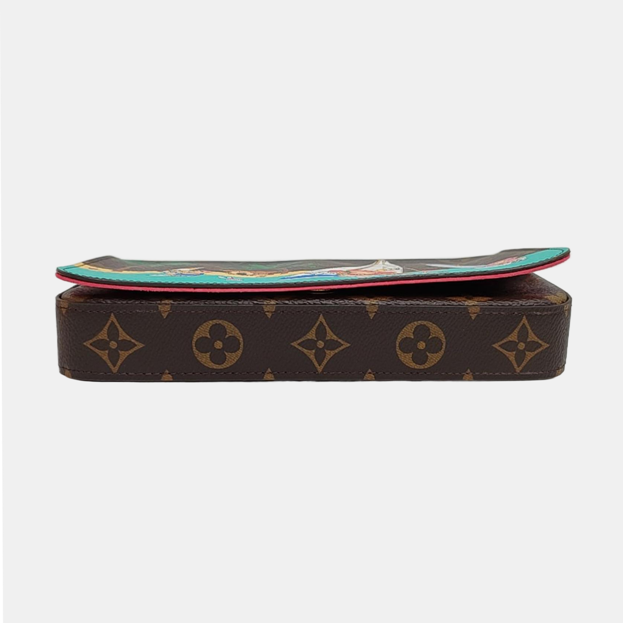 FÉLICIE Monogram Coated Canvas Brown