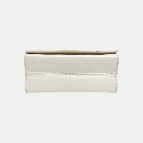 Calfskin Shoulder Bag White