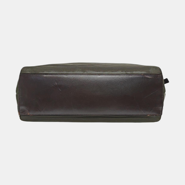 Nylon Top Handle Bag Green