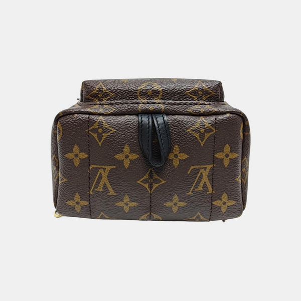 PALM SPRINGS Mini Monogram Coated Canvas Brown