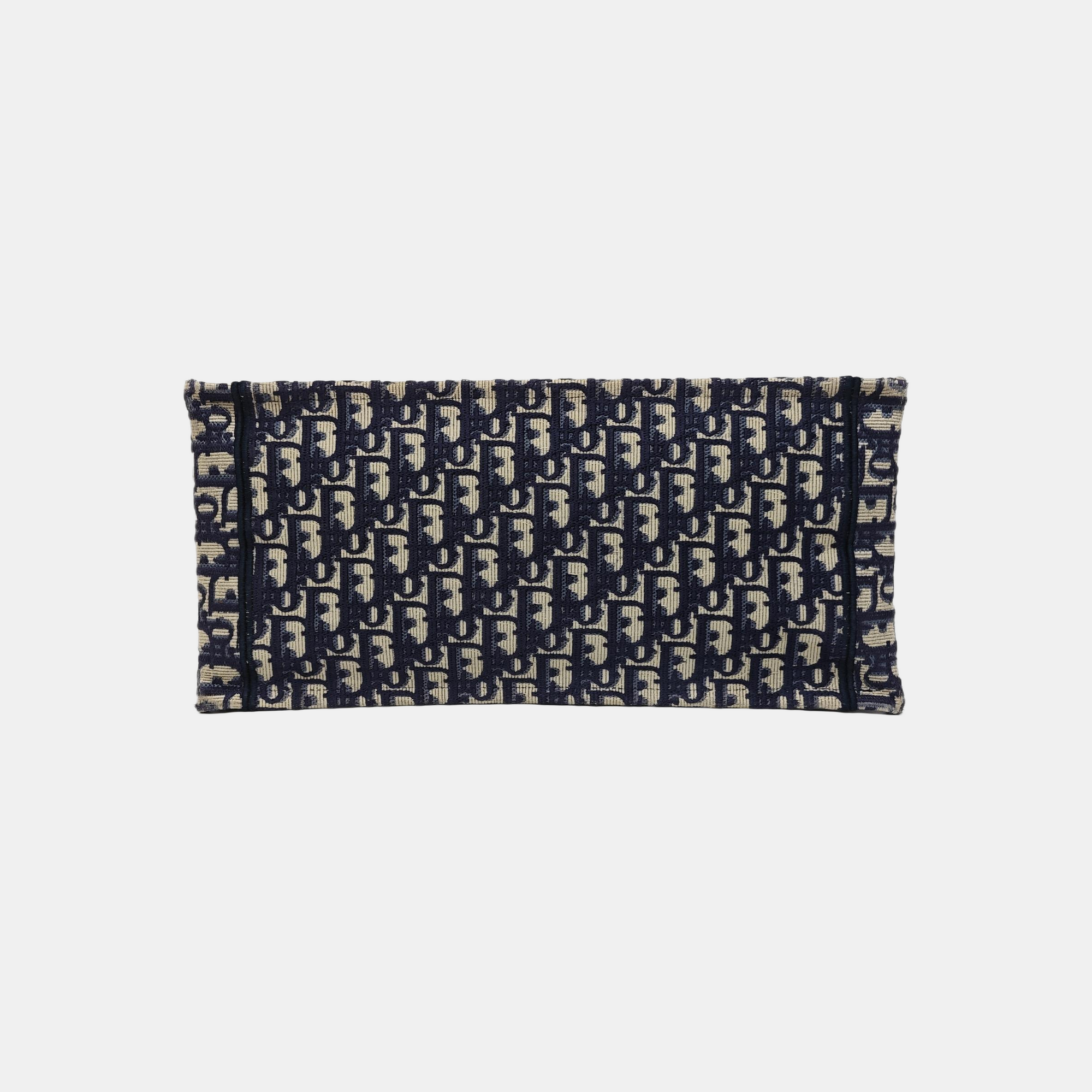 Book Tote Medium Oblique Canvas Blue