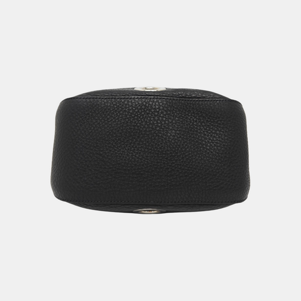 Calfskin Top Handle Bag Black