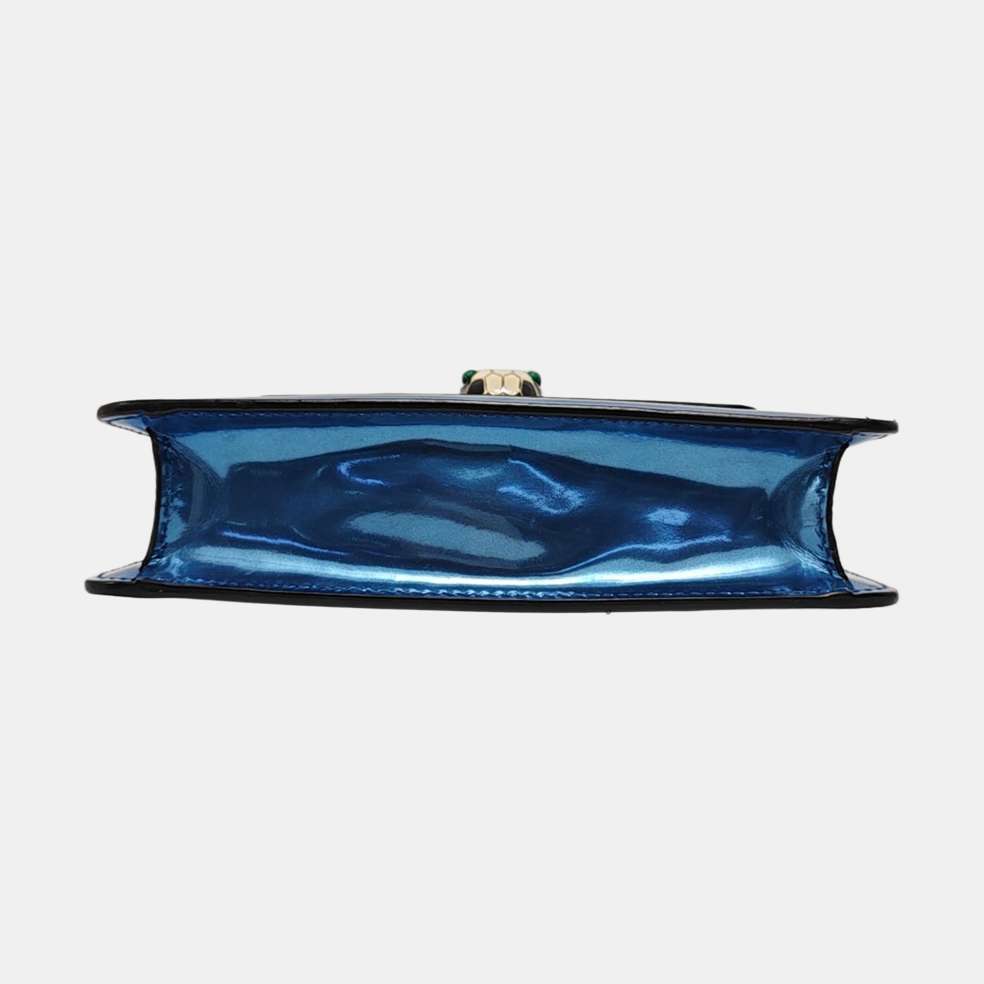 SERPENTI FOREVER Small Calfskin Blue