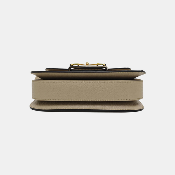 Horsebit 1955 Small Monogram Coated Canvas Beige