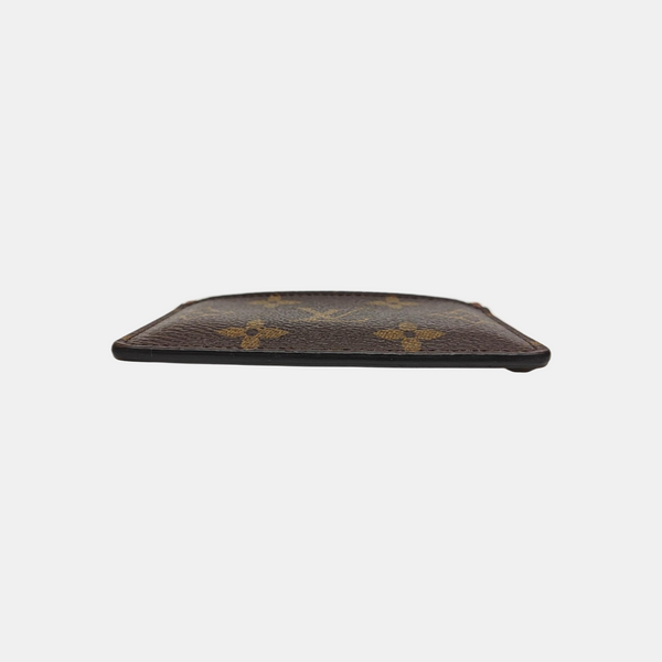 Monogram Coated Canvas Card Holder Brown