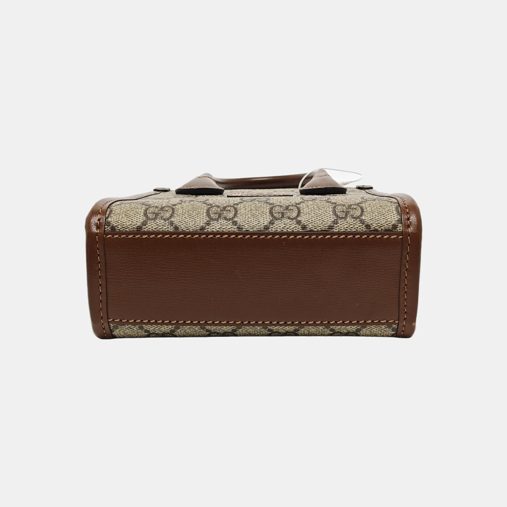 Retro Mini Monogram Coated Canvas Beige
