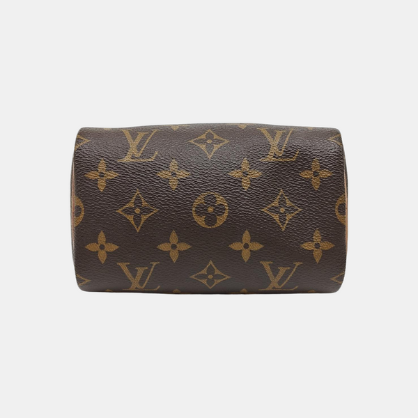 SPEEDY Nano Monogram Coated Canvas Brown