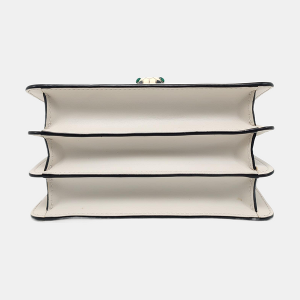 SERPENTI FOREVER Small Calfskin White