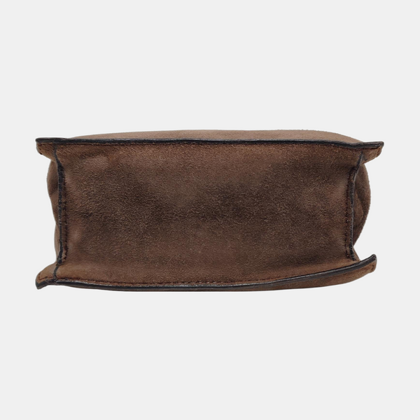 Suede Tote Bag Brown