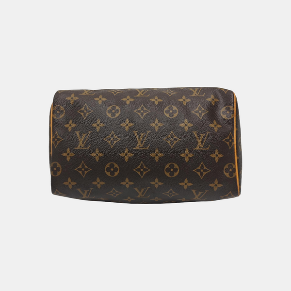 SPEEDY 25 Monogram Coated Canvas Brown