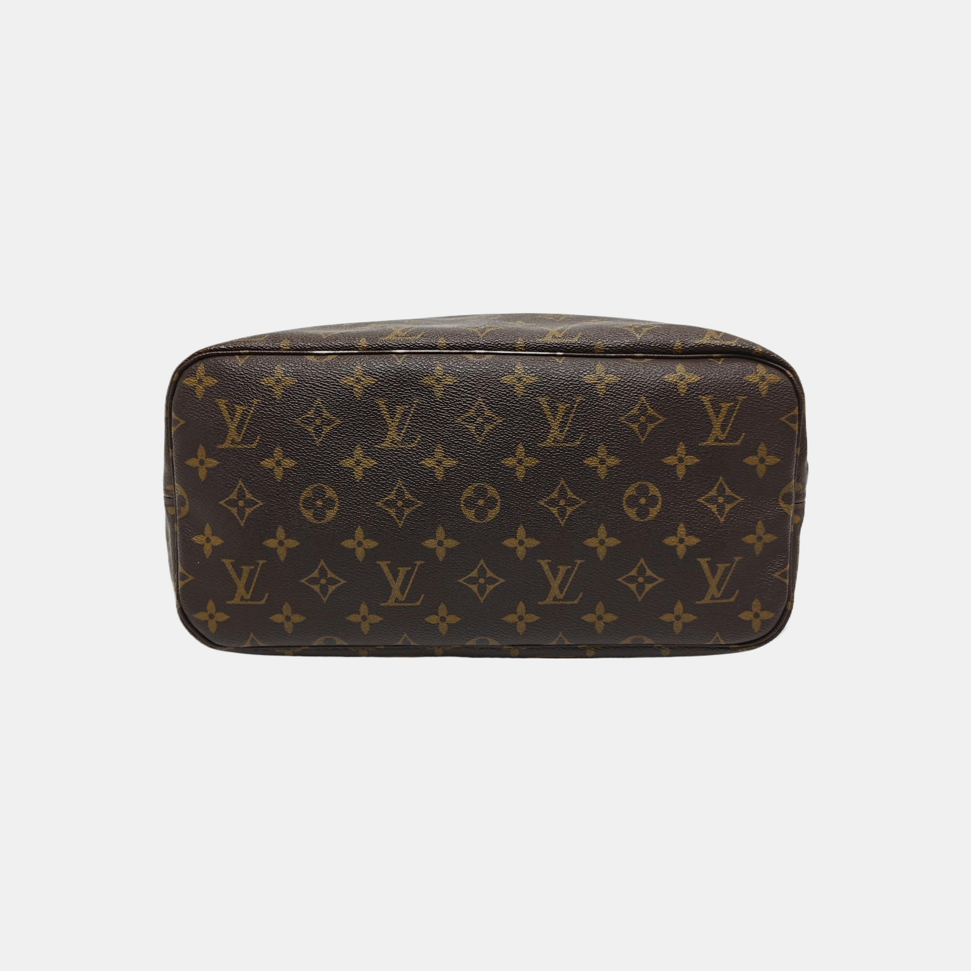 NEVERFULL MM Monogram Coated Canvas Brown